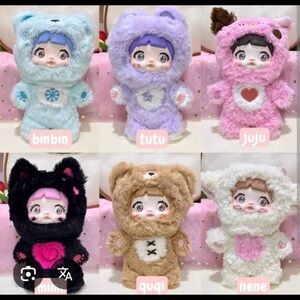 Cute Plush Doll Set in Various Colors